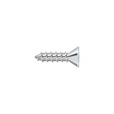 Deltana [SCWS1075USP-W] Steel Wood Screw - #10 x 3/4&quot; - Flat Head - Phillips - Prime White Finish