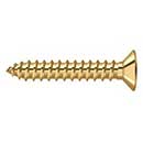 Deltana [SCWB12125CR003] Solid Brass Wood Screw - #12 x 1 1/4&quot; - Flat Head - Phillips - Polished Brass (PVD) Finish