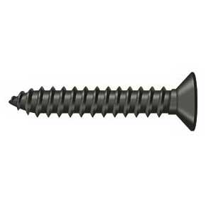 Deltana [SCWB12125U10B] Solid Brass Wood Screw - #12 x 1 1/4" - Flat Head - Phillips - Oil Rubbed Bronze Finish
