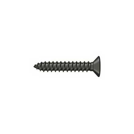 Deltana [SCWB12125U10B] Solid Brass Wood Screw - #12 x 1 1/4" - Flat Head - Phillips - Oil Rubbed Bronze Finish