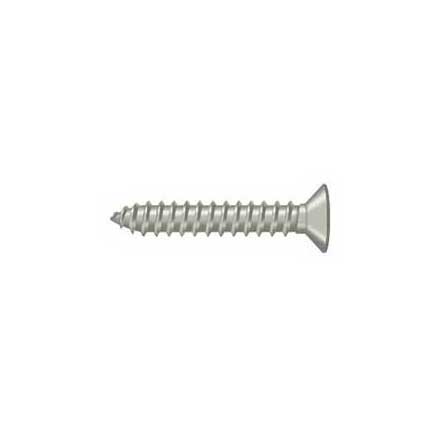 Deltana [SCWB12125U15] Solid Brass Wood Screw - #12 x 1 1/4&quot; - Flat Head - Phillips - Brushed Nickel Finish