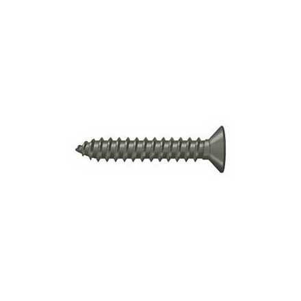 Deltana [SCWB12125U15A] Solid Brass Wood Screw - #12 x 1 1/4&quot; - Flat Head - Phillips - Antique Nickel Finish