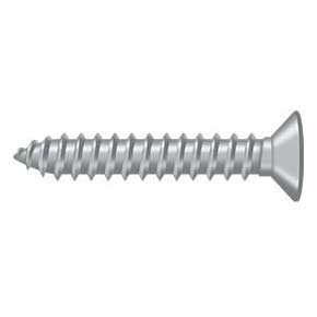 Deltana [SCWB12125U26D] Solid Brass Wood Screw - #12 x 1 1/4" - Flat Head - Phillips - Brushed Chrome Finish