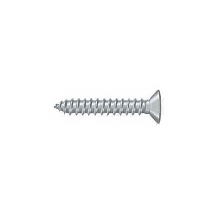 Deltana [SCWB12125U26D] Solid Brass Wood Screw - #12 x 1 1/4&quot; - Flat Head - Phillips - Brushed Chrome Finish