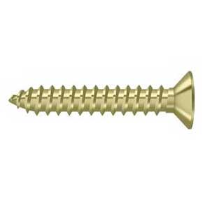 Deltana [SCWB12125U3-UNL] Solid Brass Wood Screw - #12 x 1 1/4" - Flat Head - Phillips - Polished Brass (Unlacquered) Finish