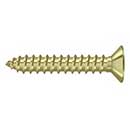 Deltana [SCWB12125U3-UNL] Solid Brass Wood Screw - #12 x 1 1/4" - Flat Head - Phillips - Polished Brass (Unlacquered) Finish