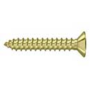 Deltana [SCWB12125U3] Solid Brass Wood Screw - #12 x 1 1/4&quot; - Flat Head - Phillips - Polished Brass Finish