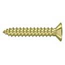 Deltana [SCWB12125U3] Solid Brass Wood Screw - #12 x 1 1/4" - Flat Head - Phillips - Polished Brass Finish