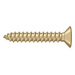 Deltana [SCWB12125U4] Solid Brass Wood Screw - #12 x 1 1/4&quot; - Flat Head - Phillips - Brushed Brass Finish