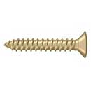 Deltana [SCWB12125U4] Solid Brass Wood Screw - #12 x 1 1/4" - Flat Head - Phillips - Brushed Brass Finish