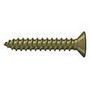 Deltana [SCWB12125U5] Solid Brass Wood Screw - #12 x 1 1/4" - Flat Head - Phillips - Antique Brass Finish