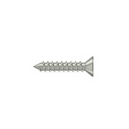 Deltana [SCWS12125U15] Steel Wood Screw - #12 x 1 1/4&quot; - Flat Head - Phillips -  Brushed Nickel Finish