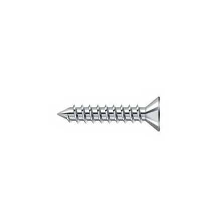 Deltana [SCWS12125U26] Steel Wood Screw - #12 x 1 1/4&quot; - Flat Head - Phillips - Polished Chrome Finish