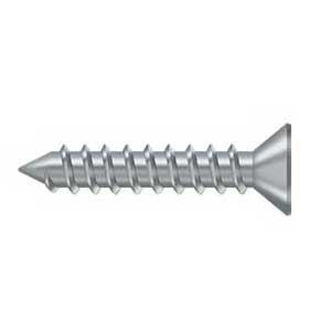 Deltana [SCWS12125U26D] Steel Wood Screw - #12 x 1 1/4" - Flat Head - Phillips - Brushed Chrome Finish