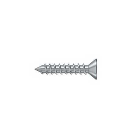 Deltana [SCWS12125U26D] Steel Wood Screw - #12 x 1 1/4&quot; - Flat Head - Phillips - Brushed Chrome Finish