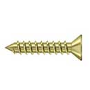 Deltana [SCWS12125U3] Steel Wood Screw - #12 x 1 1/4&quot; - Flat Head - Phillips - Polished Brass Finish