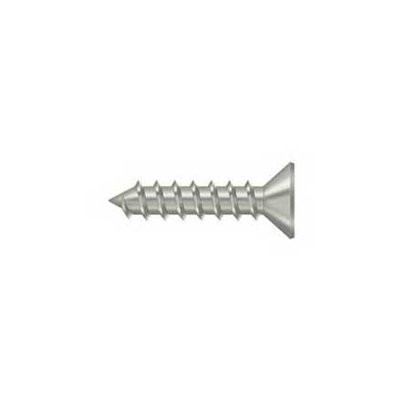 Deltana [SCWS1210U15] Steel Wood Screw - #12 x 1&quot; - Flat Head - Phillips - Brushed Nickel Finish