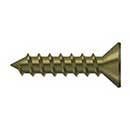 Deltana [SCWS1210U5] Steel Wood Screw - #12 x 1" - Flat Head - Phillips - Antique Brass Finish