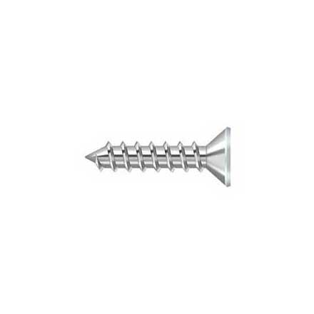 Deltana [SCWS1210USP] Steel Wood Screw - #12 x 1&quot; - Flat Head - Phillips - Prime Coat White Finish