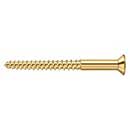 Deltana [SCWB1225CR003] Solid Brass Wood Screw - #12 x 2 1/2&quot; - Flat Head - Phillips - Polished Brass (PVD) Finish