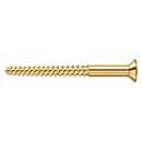 Deltana [SCWB1225CR003] Solid Brass Wood Screw - #12 x 2 1/2&quot; - Flat Head - Phillips - Polished Brass (PVD) Finish