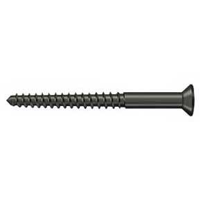 Deltana [SCWB1225U10B] Solid Brass Wood Screw - #12 x 2 1/2" - Flat Head - Phillips - Oil Rubbed Bronze Finish