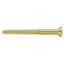 Deltana [SCWB1225U3] Solid Brass Wood Screw - #12 x 2 1/2" - Flat Head - Phillips - Polished Brass Finish