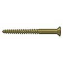 Deltana [SCWB1225U5] Solid Brass Wood Screw - #12 x 2 1/2" - Flat Head - Phillips - Antique Brass Finish