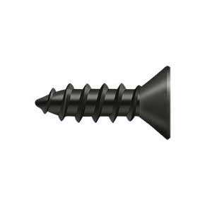 Deltana [SCWS1275U10B] Steel Wood Screw - #12 x 3/4" - Flat Head - Phillips - Oil Rubbed Bronze Finish