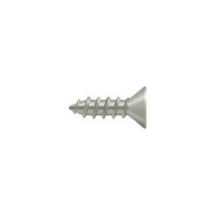 Deltana [SCWS1275U15] Steel Wood Screw - #12 x 3/4&quot; - Flat Head - Phillips - Brushed Nickel Finish