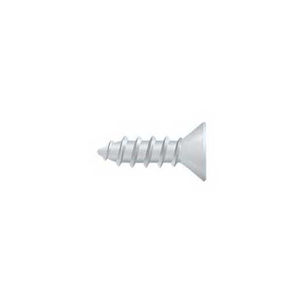 Deltana [SCWS1275USPW] Steel Wood Screw - #12 x 3/4" - Flat Head - Phillips - Prime Coat White Finish