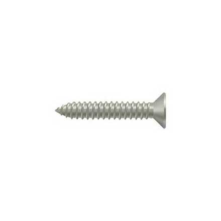 Deltana [SCWB14125U15] Solid Brass Wood Screw - #14 x 1 1/4&quot; - Flat Head - Phillips - Brushed Nickel Finish 