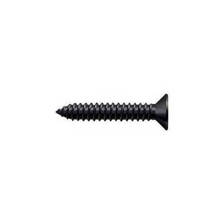 Deltana [SCWB14125U19] Solid Brass Wood Screw - #14 x 1 1/4&quot; - Flat Head - Phillips - Paint Black Finish