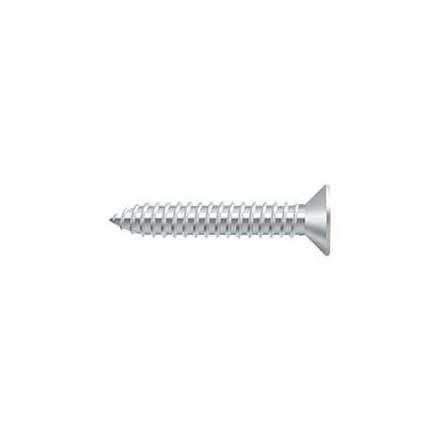 Deltana [SCWB14125U26] Solid Brass Wood Screw - #14 x 1 1/4&quot; - Flat Head - Phillips - Polished Chrome Finish