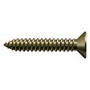 Deltana [SCWB14125U5] Solid Brass Wood Screw - #14 x 1 1/4" - Flat Head - Phillips - Antique Brass Finish