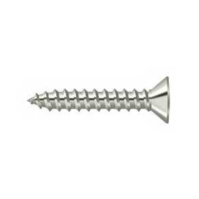 Deltana [SCWB775U14] Solid Brass Wood Screw - #7 x 3/4" - Flat Head - Phillips - Polished Nickel Finish