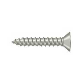 Deltana [SCWB775U15] Solid Brass Wood Screw - #7 x 3/4" - Flat Head - Phillips - Brushed Nickel Finish