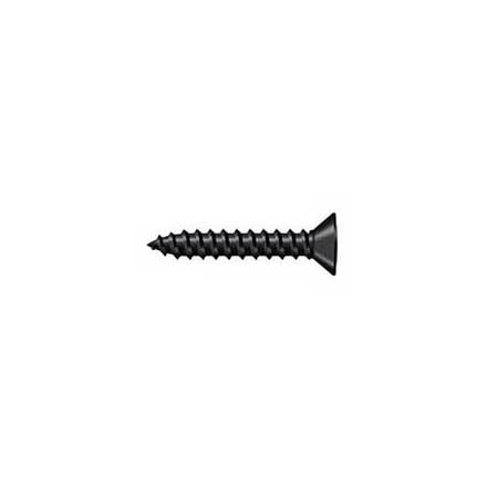 Deltana [SCWB775U19] Solid Brass Wood Screw - #7 x 3/4&quot; - Flat Head - Phillips - Paint Black Finish