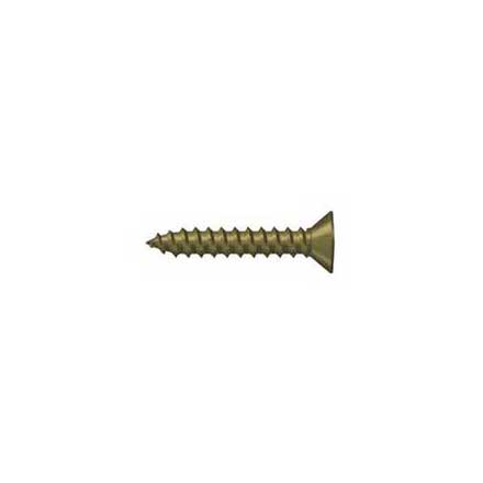 Deltana [SCWB775U5] Solid Brass Wood Screw - #7 x 3/4&quot; - Flat Head - Phillips - Antique Brass Finish