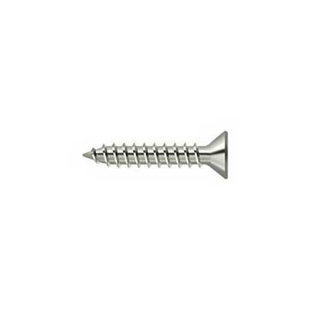 Deltana [SCWS910U14] Steel Wood Screw - #9 x 1&quot; - Flat Head - Phillips - Polished Nickel Finish