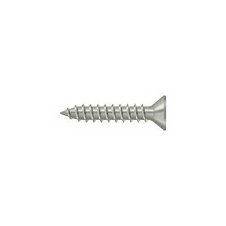 Deltana [SCWS910U15] Steel Wood Screw - #9 x 1&quot; - Flat Head - Phillips - Brushed Nickel Finish