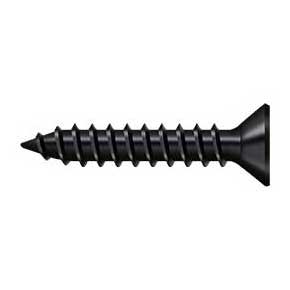 Deltana [SCWS910U1B] Steel Wood Screw - #9 x 1" - Flat Head - Phillips - Paint Black Finish