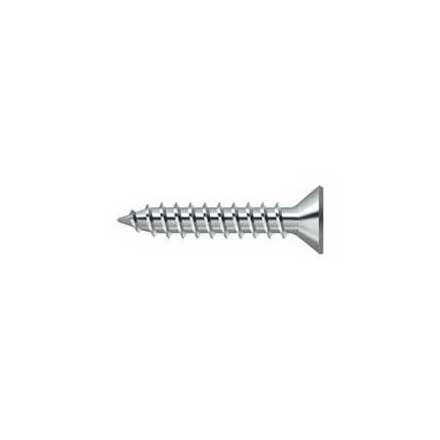 Deltana [SCWS910U26] Steel Wood Screw - #9 x 1&quot; - Flat Head - Phillips - Polished Chrome Finish