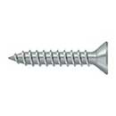 Deltana [SCWS910U26D] Steel Wood Screw - #9 x 1&quot; - Flat Head - Phillips - Brushed Chrome Finish