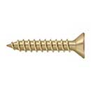 Deltana [SCWS910U4] Steel Wood Screw - #9 x 1" - Flat Head - Phillips - Brushed Brass Finish