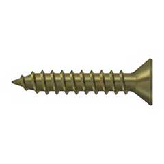Deltana [SCWS910U5] Steel Wood Screw - #9 x 1&quot; - Flat Head - Phillips - Antique Brass Finish