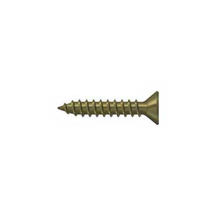 Deltana [SCWS910U5] Steel Wood Screw - #9 x 1&quot; - Flat Head - Phillips - Antique Brass Finish