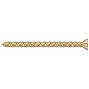 Deltana [SCWS925U4] Steel Wood Screw - #9 x 2 1/2" - Flat Head - Phillips - Brushed Brass Finish