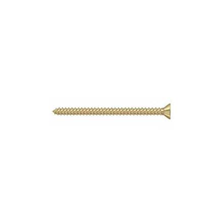 Deltana [SCWS925U4] Steel Wood Screw - #9 x 2 1/2&quot; - Flat Head - Phillips - Brushed Brass Finish