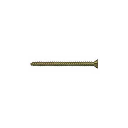 Deltana [SCWS925U5] Steel Wood Screw - #9 x 2 1/2&quot; - Flat Head - Phillips - Antique Brass Finish